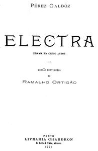 Cover of Electra: Drama em cinco actos