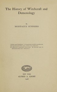 The history of witchcraft and demonology