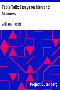 Table Talk: Essays on Men and Manners