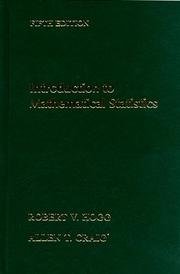 Introduction to mathematical statistics