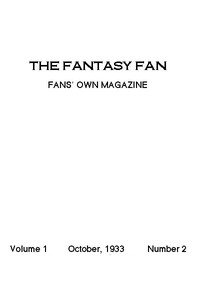 The Fantasy Fan, October 1933: The Fan's Own Magazine