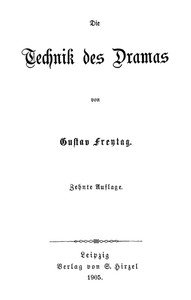Cover of Die Technik des Dramas