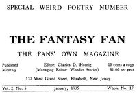 The Fantasy Fan, Volume 2, Number 5, January 1935: The Fan's Own Magazine