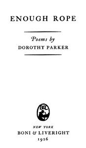 Enough rope: poems