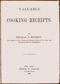 Valuable cooking receipts
