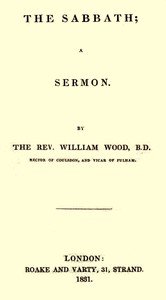 The Sabbath: A Sermon