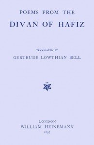 Poems from the Divan of Hafiz