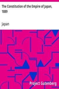 The Constitution of the Empire of Japan, 1889