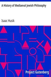A History of Mediaeval Jewish Philosophy