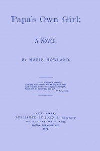 Papa's own girl: A novel