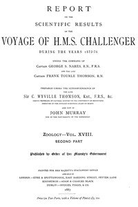 Report on the Radiolaria Collected by H.M.S. Challenger During the Years 1873-1876, Second Part: Subclass Osculosa; Index: Report on the Scientific Results of the Voyage of H.M.S. Challenger During the Years 1873-76, Vol. XVIII