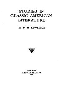 Studies in Classic American Literature