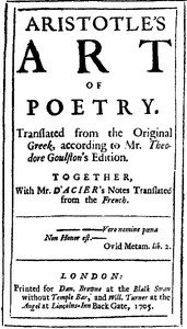 The Preface to Aristotle's Art of Poetry