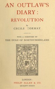 An outlaw's diary: revolution