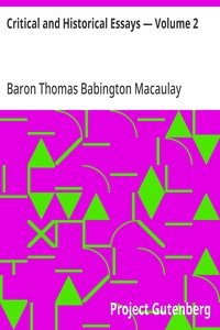 Critical and Historical Essays — Volume 2